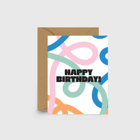 Happy Birthday Squiggle Card