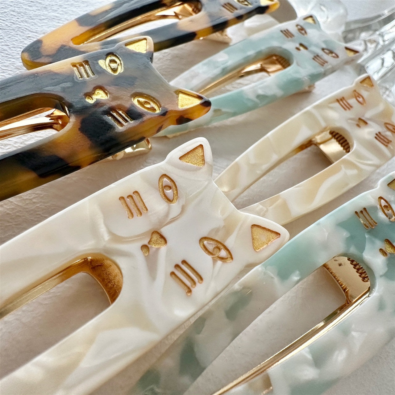 Double Trouble Cat Face Duckbill Hair Clip