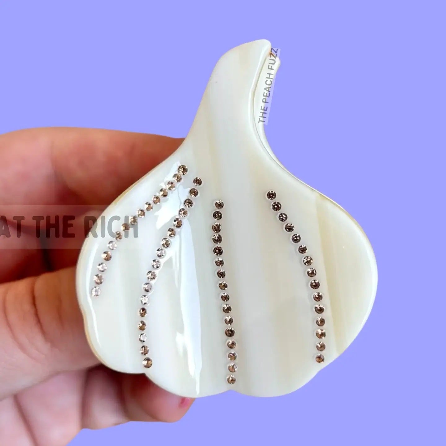 Garlic Rhinestone Mini Hair Claw