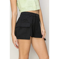 Cotton Twill Cargo Skort