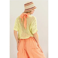 Open Stitch Oversized Sweater Top