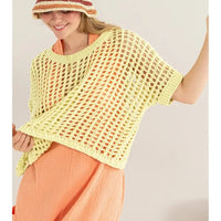 Open Stitch Oversized Sweater Top