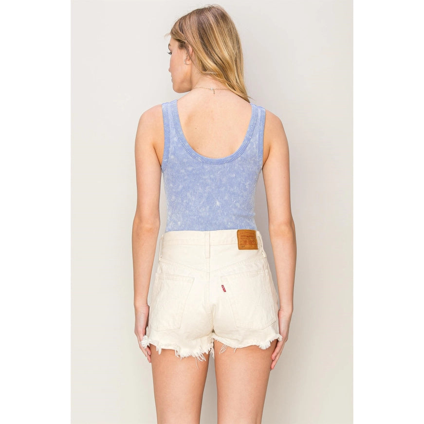 Seamless Tank Top Mineral Wash