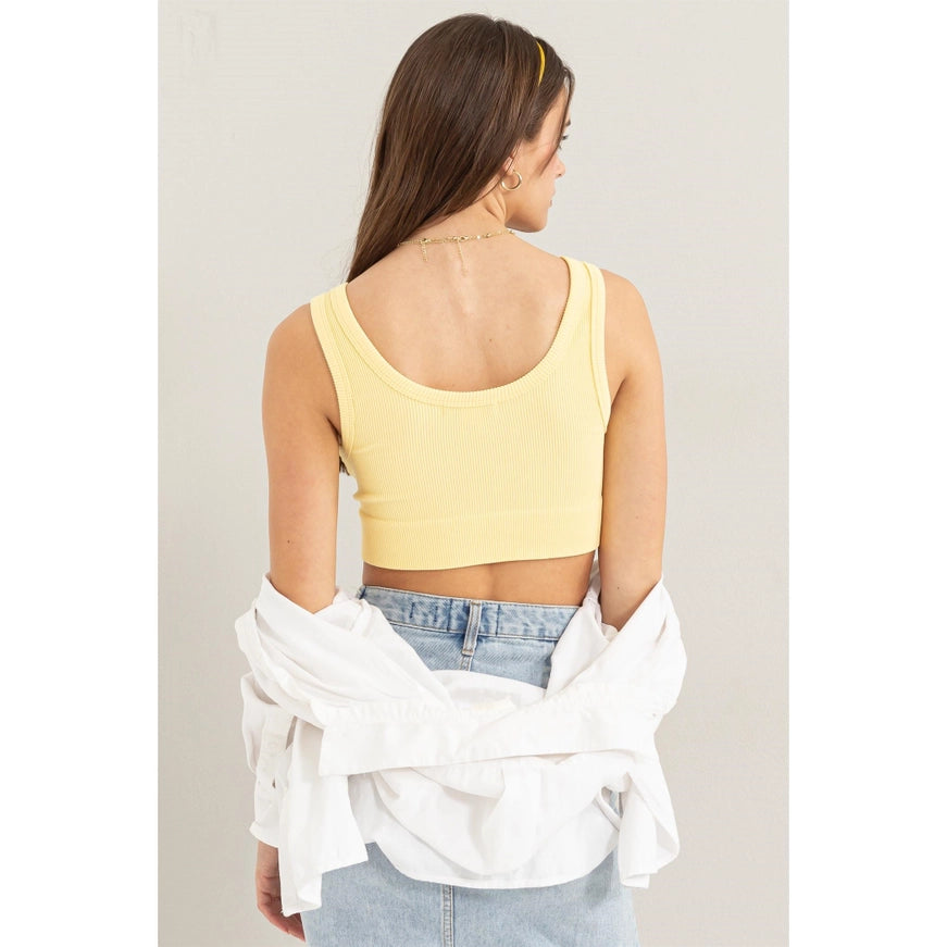 Ribbed Seamless Crop Top