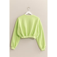 Washed Cropped Sweatshirt