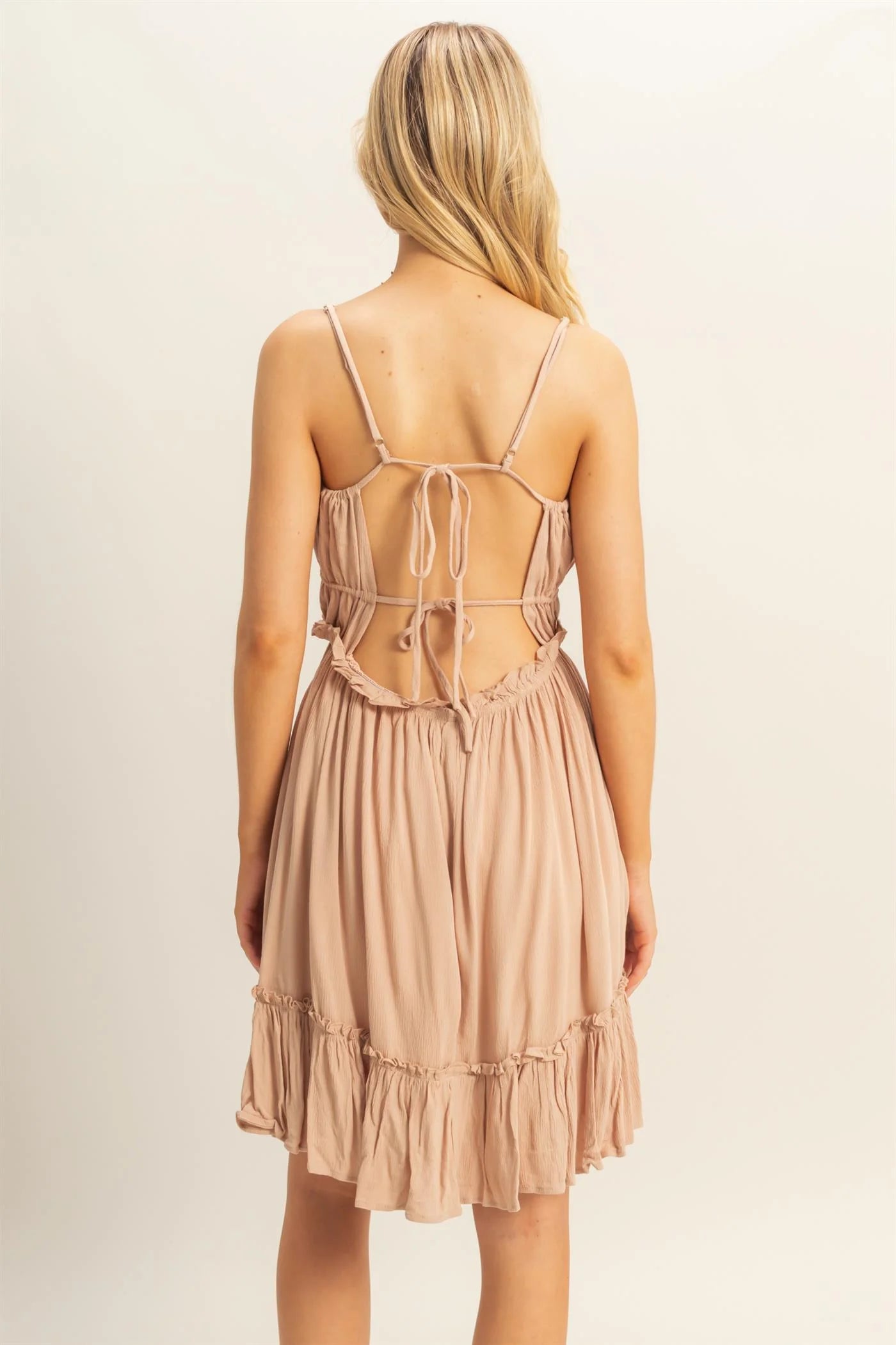 Spaghetti Strap Swing Mini Dress