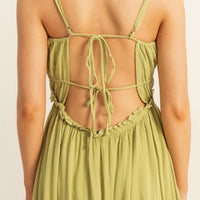 Spaghetti Strap Swing Mini Dress