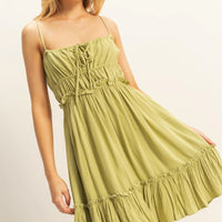 Spaghetti Strap Swing Mini Dress