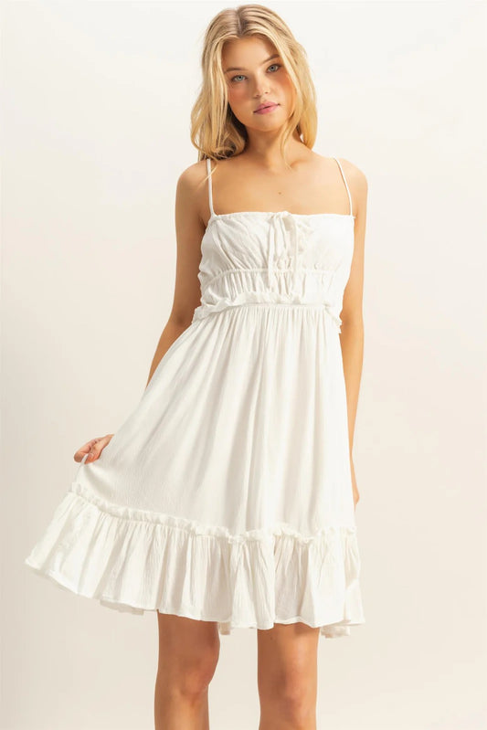 Spaghetti Strap Swing Mini Dress