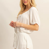 Skort With Elastic Waist