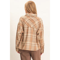 Plaid Button-Up Shirt