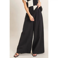 Wide-Leg High-Rise Pants