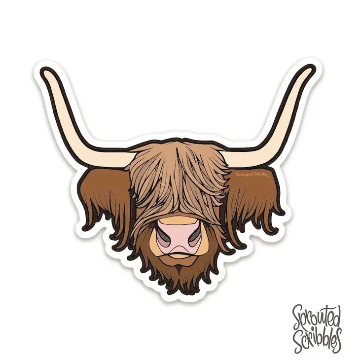 Highland Cow Sticker