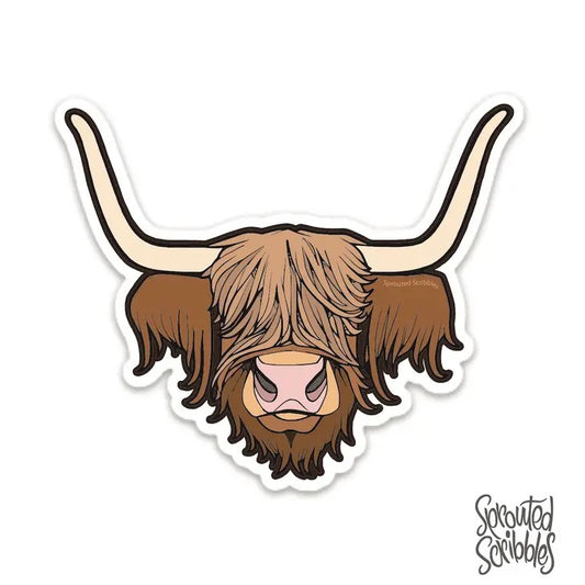 Highland Cow Sticker