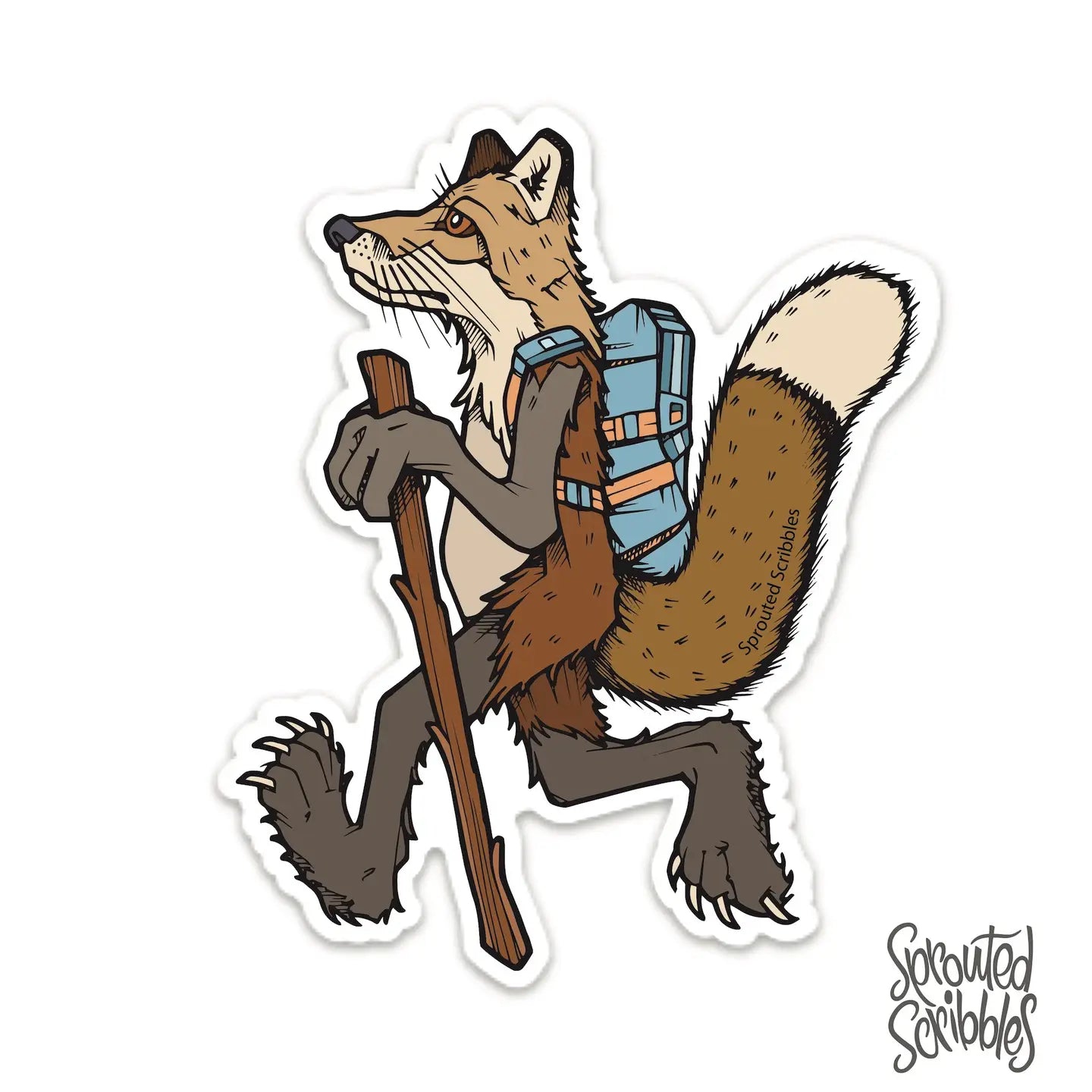 HIKING FOX STICKER