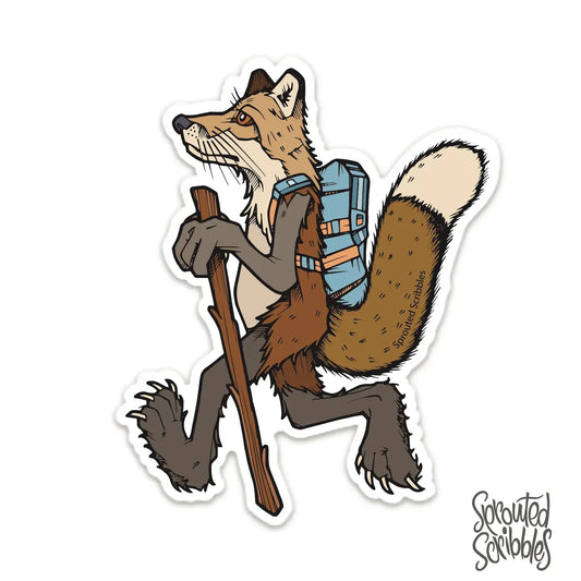 HIKING FOX STICKER