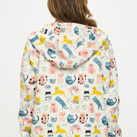 Cat Zip Up Hoodie