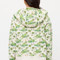 Lily Pads And Frogs Zip Up Hoodie