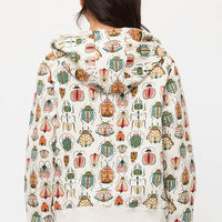 Colorful Bugs Zip Up Hoodie