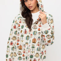 Colorful Bugs Zip Up Hoodie