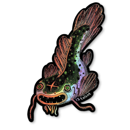 Holographic Catfish Sticker