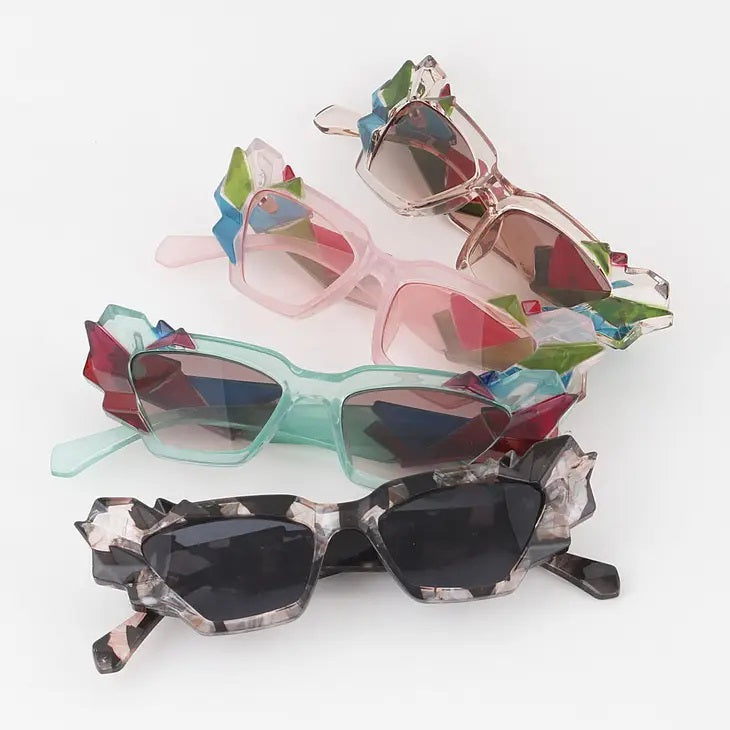 Abstract Crystal Sunglasses