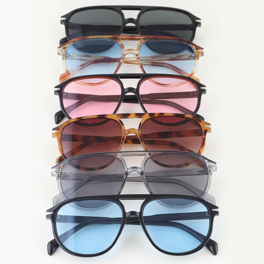 Modern Round Aviator Sunglasses