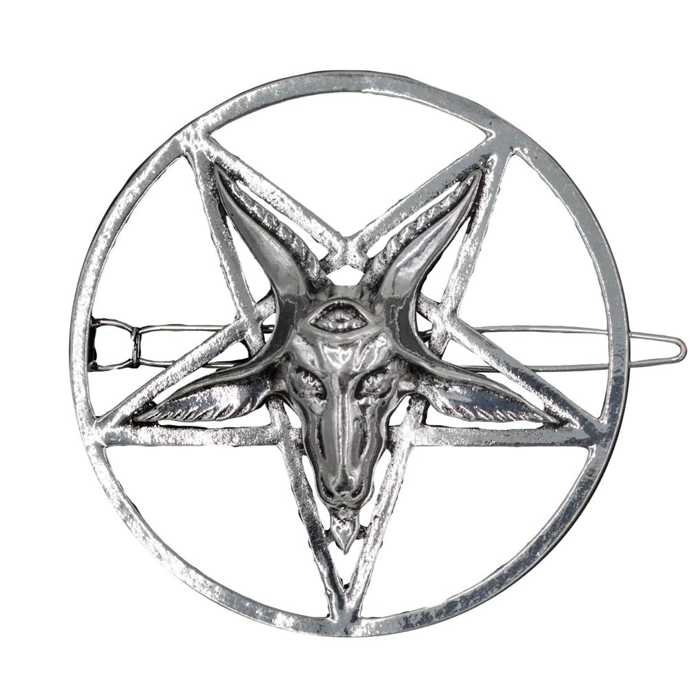 Baphomet Snap Hair Clips
