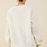 Lace Frilled Button Cardigan Sweater