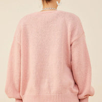 Lace Frilled Button Cardigan Sweater