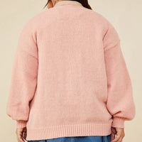 Lace Frilled Button Cardigan Plus Size