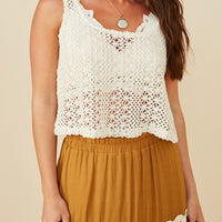 Knit Cropped Tank Top