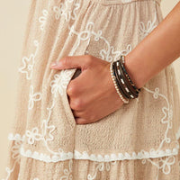 Floral Tiered Knit Plus Dress