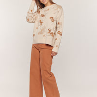 Stretch Wide Leg Cropped Pants