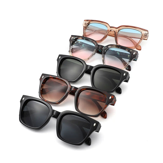 Chunky Retro Fashion Vintage Inspired Square Sunglasses
