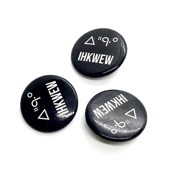 IHKWEW Two Spirit and Cree Pronoun Pins