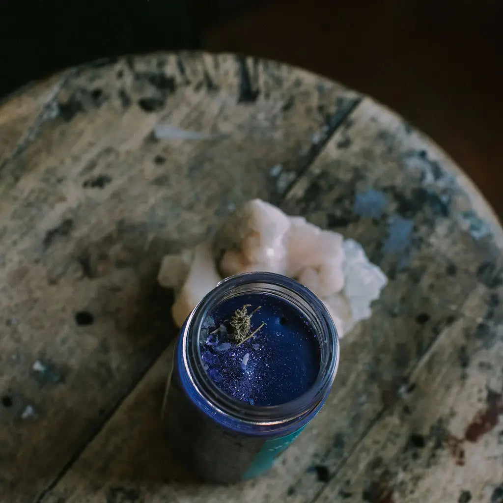 Intuitive Witch Candle - Spell Candle - Vanilla Amber