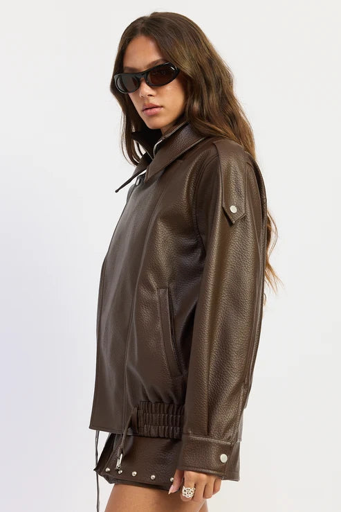 Oversized Bomber Jacket