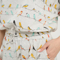 Colorful Chirpy Birds Relaxed Fit T-Shirt