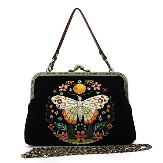 Luna Butterfly Kisslock Bag