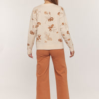 Flower Jaquard Sweater