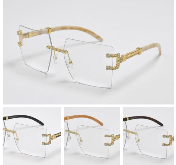 Frameless Square Jewelled