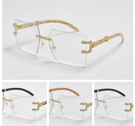 Frameless Square Jewelled