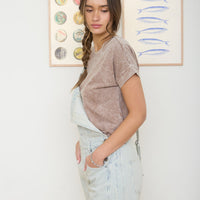 Short Sleeve Boxy Knit Top