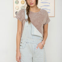 Short Sleeve Boxy Knit Top