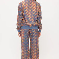 Poppy Floral Print Corduroy Bomber Jacket