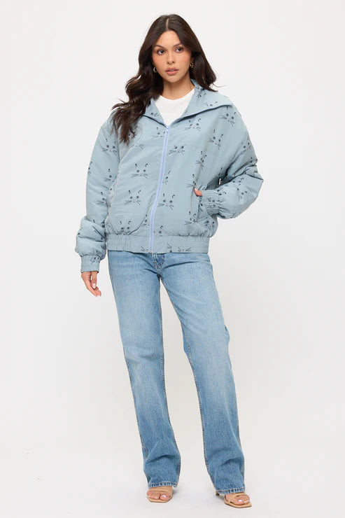 Cat Whiskers Print Jacket