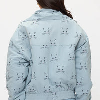 Cat Whiskers Print Jacket