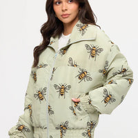 Bumble Bee Print Jacket