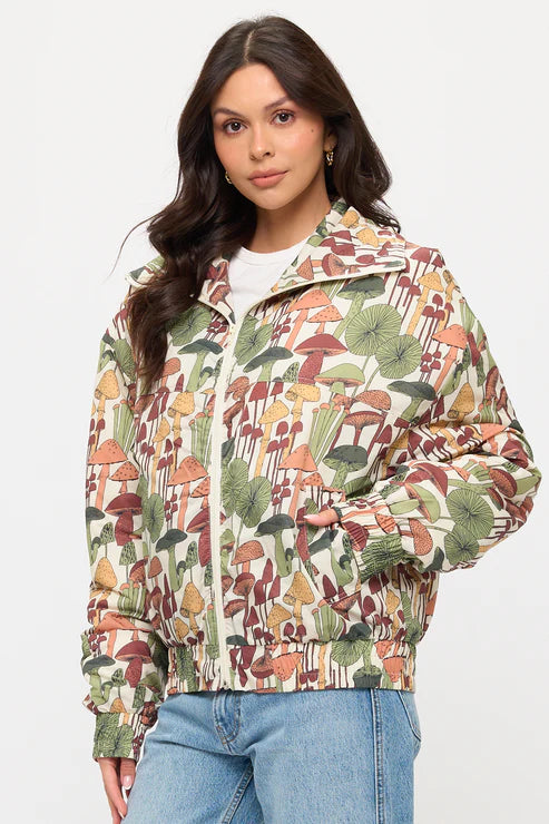 WOODLAND MUSHROOM PRINT JACKET